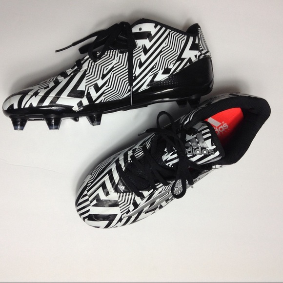 adidas Other - Adidas football cleats black and white size 9